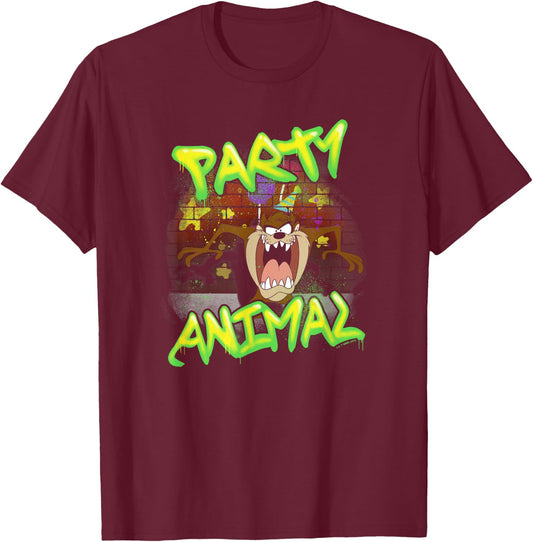 Looney Tunes Birthday Party Taz T-Shirt - T-Shirt | Maroon