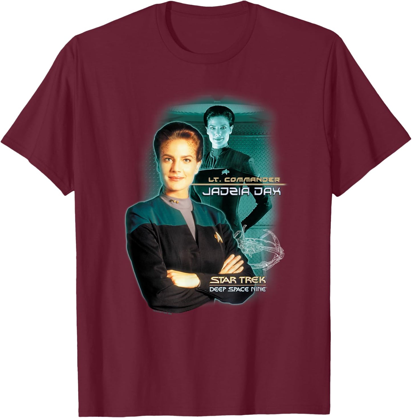 Star Trek Jadzia Dax T-Shirt - T-Shirt | Maroon