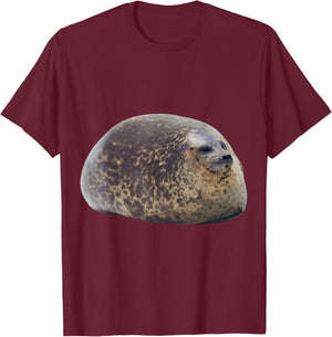 Chonky Seal T-Shirt - T-Shirt | Maroon