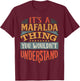 Mafalda Name Gifts By Vnz Women's Black Small Modern Classic T-Shirt - T-Shirt | Maroon