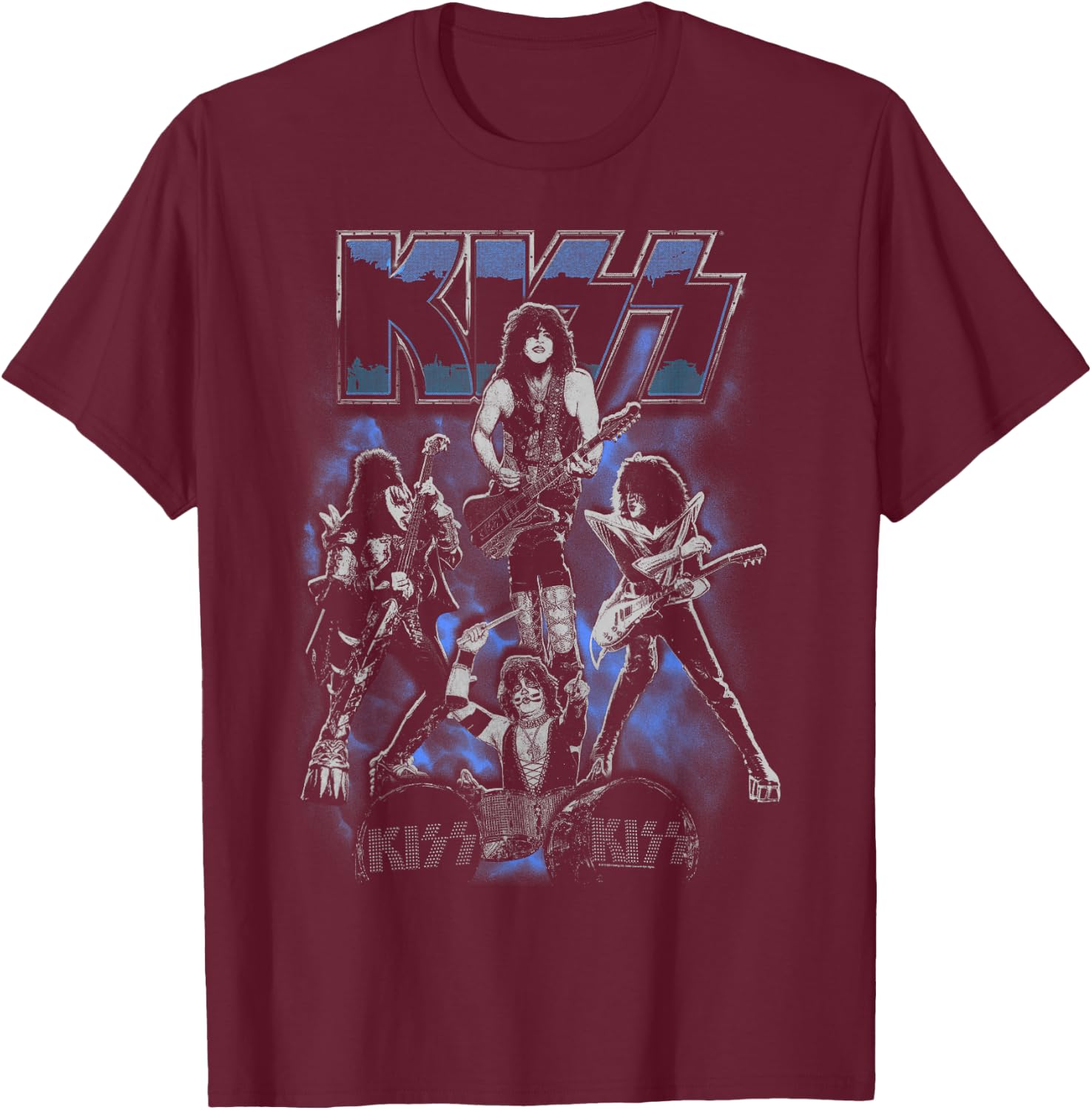 KISS - Dirty Livin' T-Shirt - T-Shirt | Maroon