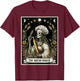 The Bread Baker Bread Baking Tarot Card Skeleton Witchy T-Shirt - T-Shirt | Maroon