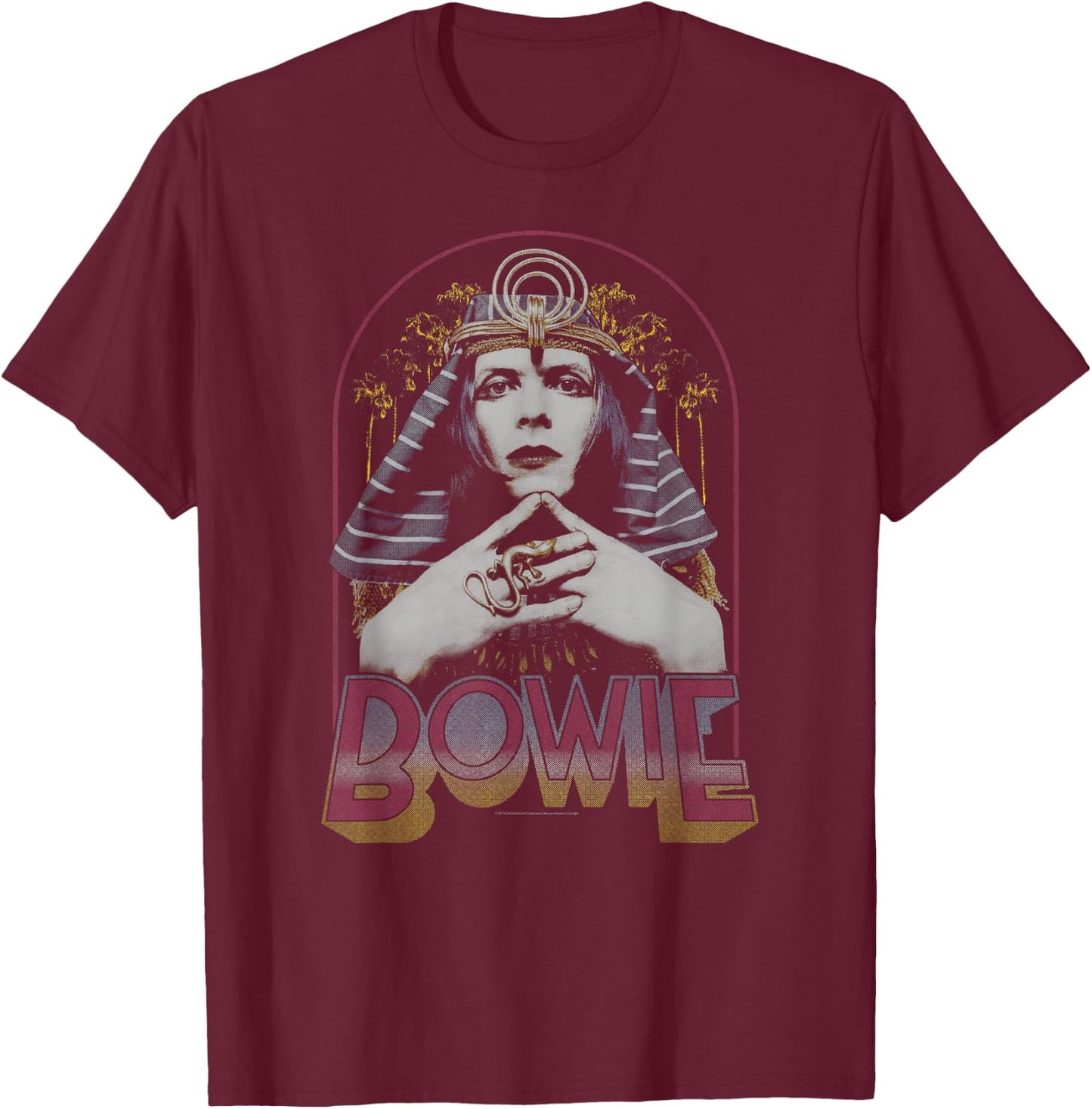 David Bowie - King Tut T-Shirt - T-Shirt | Maroon
