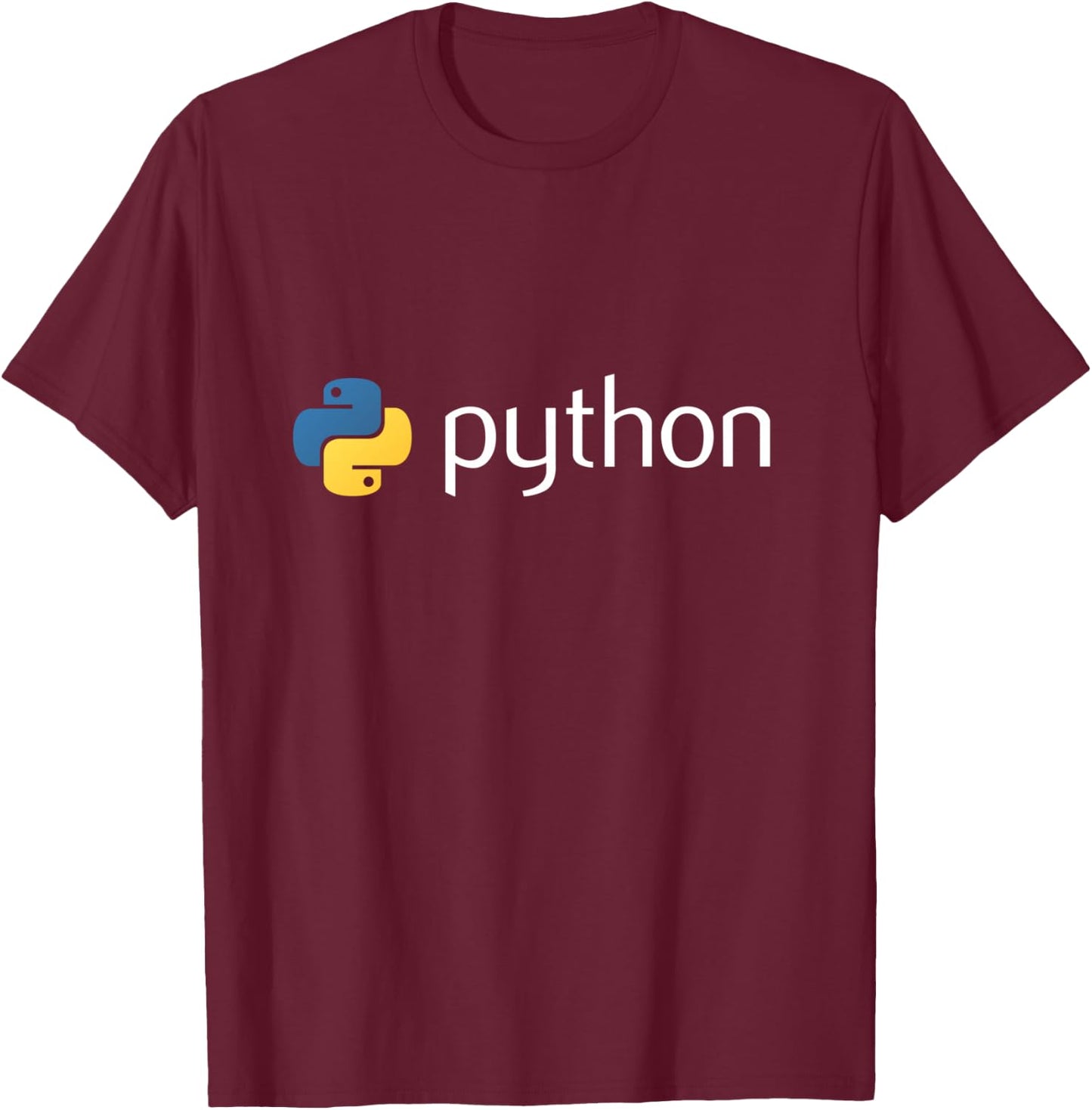 Python Programmer Computer Developers T-Shirt - T-Shirt | Maroon