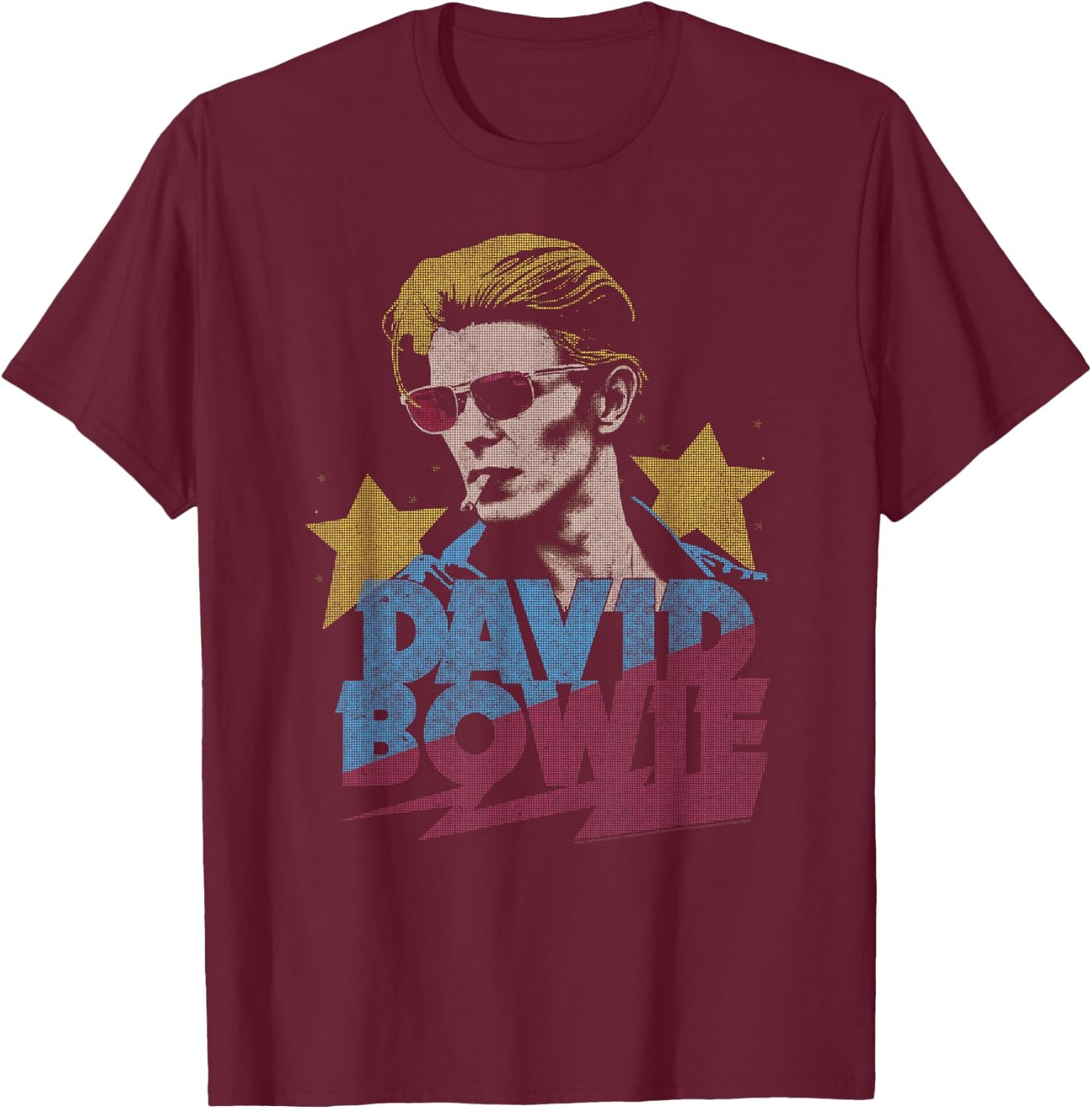 David Bowie - Icon T-Shirt - T-Shirt | Maroon