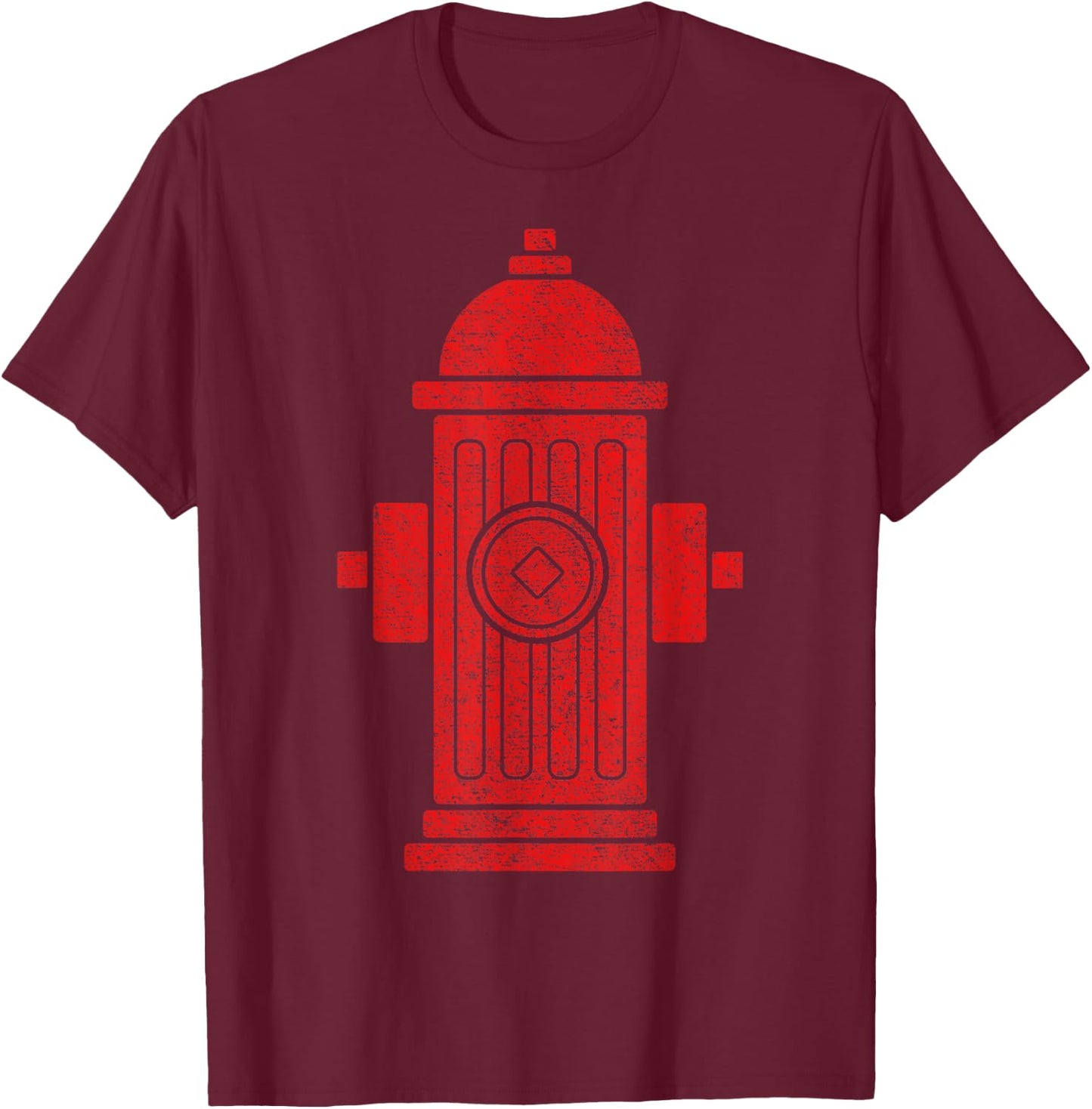 Fire Hydrant Halloween Costume Pretend I'm a Fire Hydrant T-Shirt - T-Shirt | Maroon