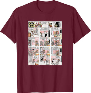 Little Orphan Annie - 1st Published Comic Strip T-Shirt - T-Shirt | Maroon
