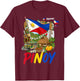 Pinoy Filipino Cultural Outfit Idea for Kids Philippine Flag T-Shirt - T-Shirt | Maroon