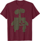 Disney Pixar Wall-E Leaf Silhouette Portrait T-Shirt - T-Shirt | Maroon