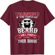 If You Touch My Beard I Will Touch Your Boobs Funny Barber T-Shirt - T-Shirt | Maroon