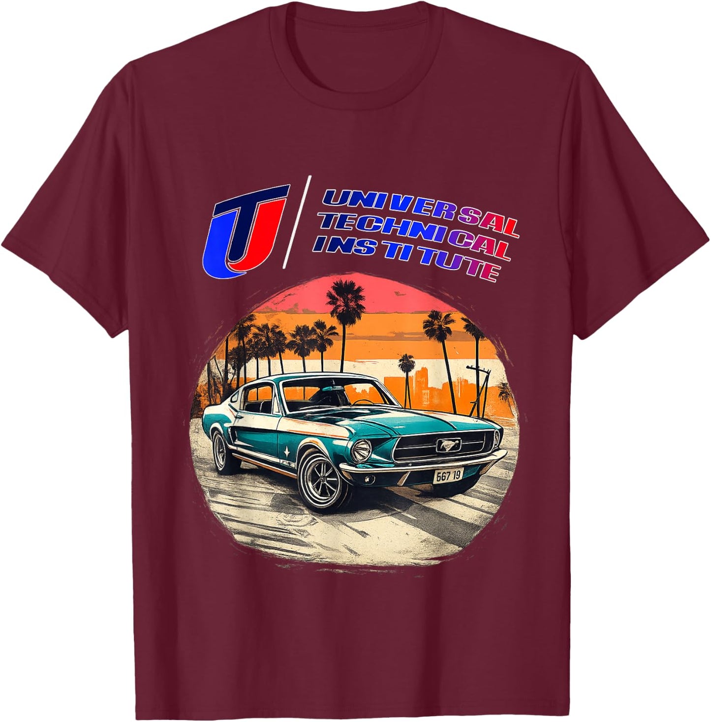 Universal Technical T-Shirt - T-Shirt | Maroon
