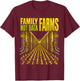 Family Farms Not Data Farm | AI Server Center Protest T-Shirt - T-Shirt | Maroon