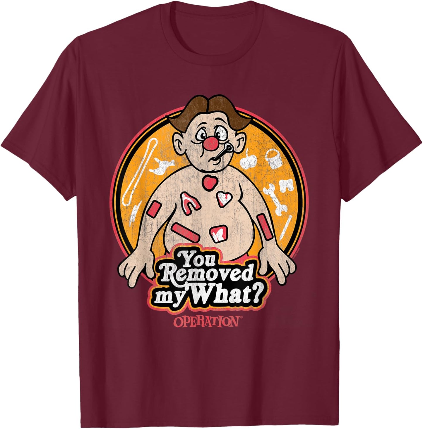 Operation Confused Operation Patient T-Shirt - T-Shirt | Maroon