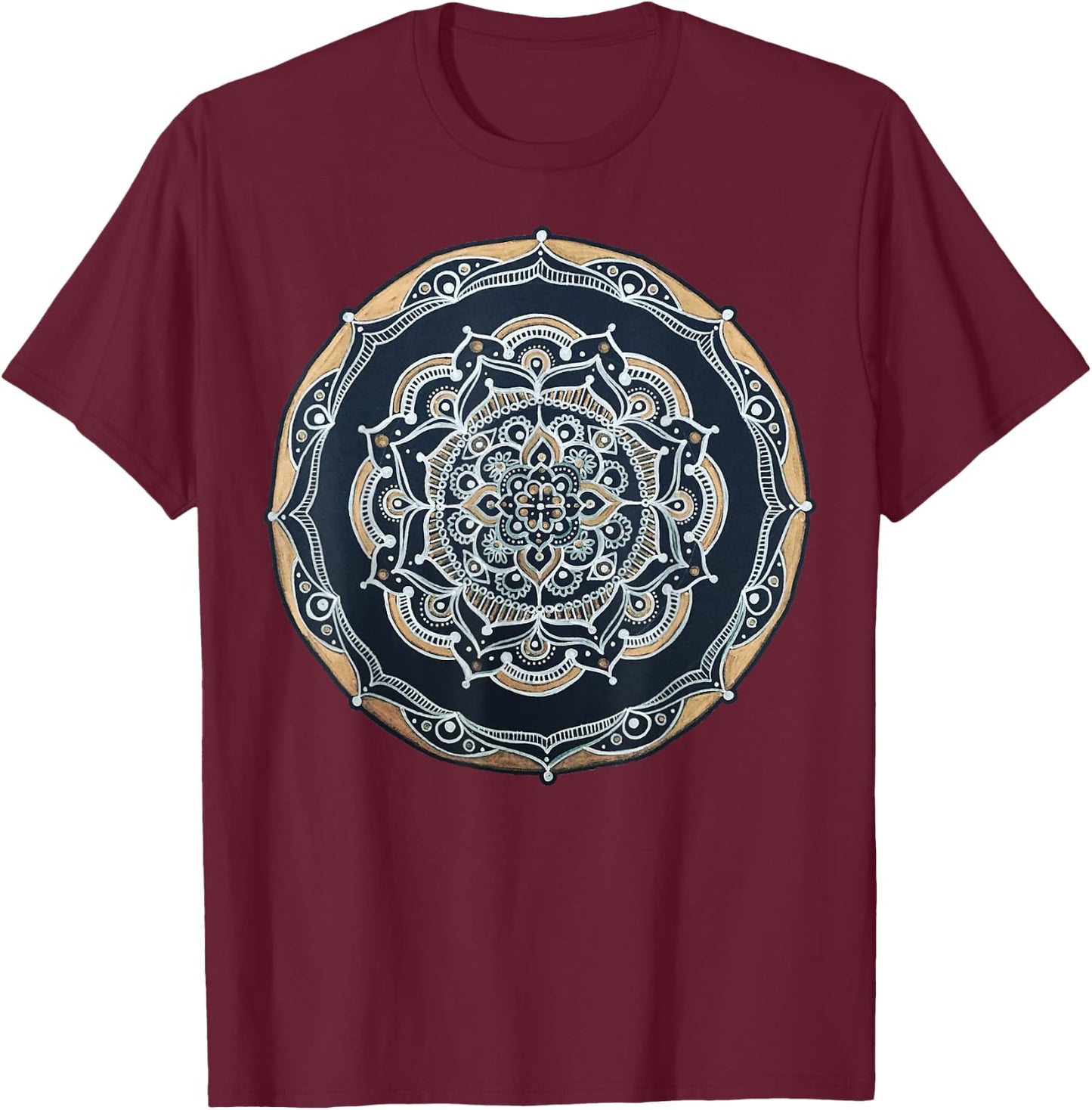 Sacred Fractal Geometry Art To Spread Good Vibe T-Shirt - T-Shirt | Maroon