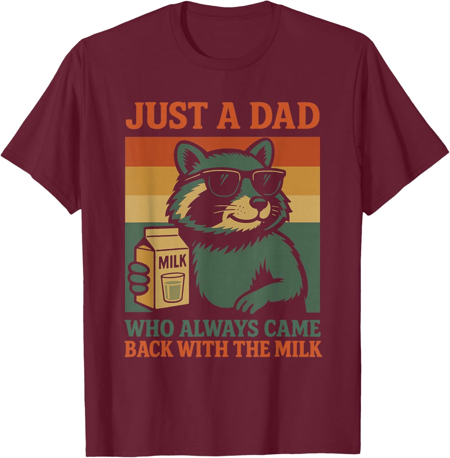 Funny Father Dad Gifts Men From Daughter Father's Day Dad T-Shirt - T-Shirt | Maroon