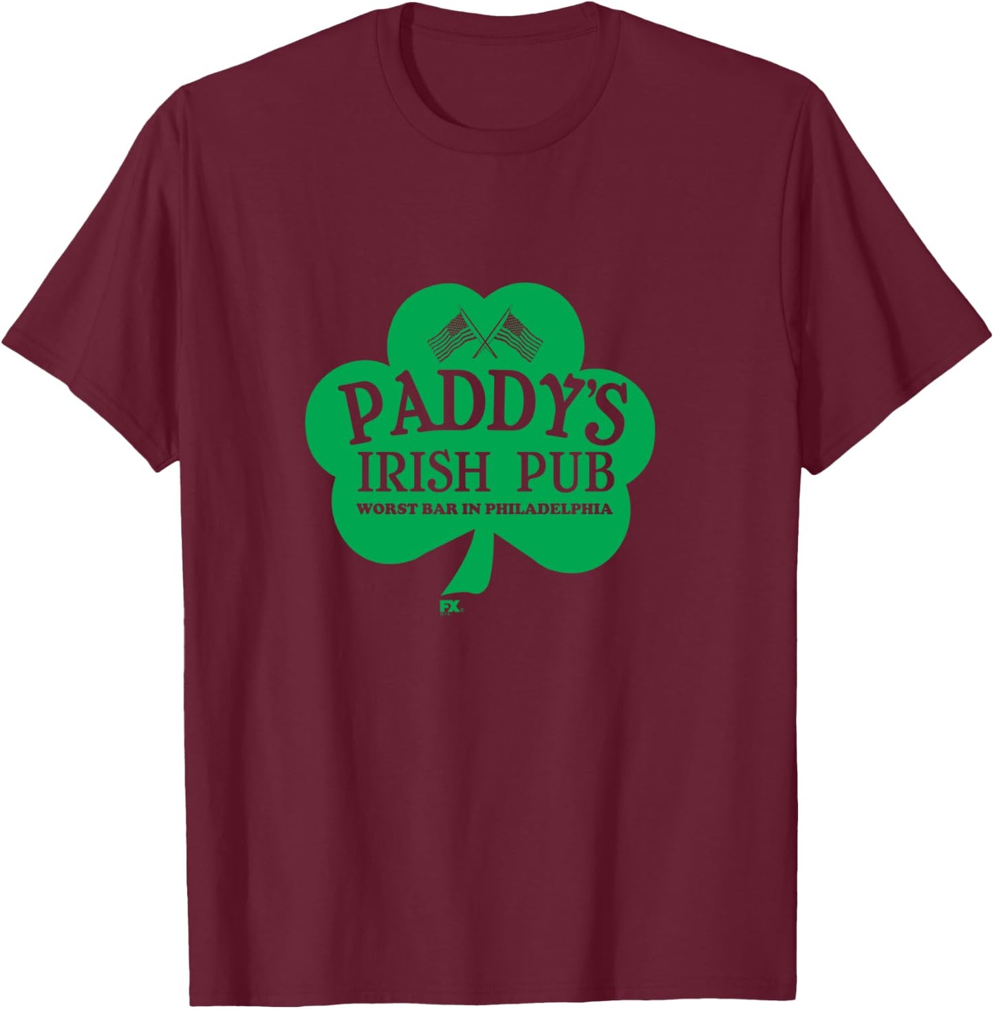 It's Always Sunny in Philadelphia Paddy's Worst Bar TV Show T-Shirt - T-Shirt | Maroon
