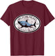 Hilton Head Island South Carolina Fishing Shark Fish Beach T-Shirt - T-Shirt | Maroon