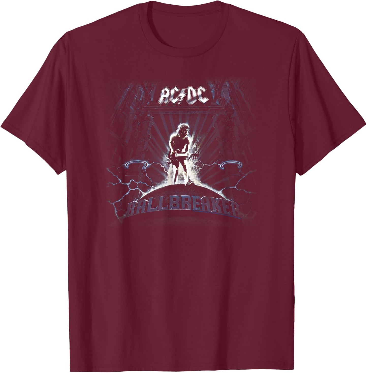 AC/DC - Ballbreaker Album T-Shirt - T-Shirt | Maroon