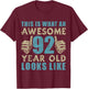 Vintage 1929 92nd Birthday Gift 92 Year Old T-Shirt - T-Shirt | Maroon