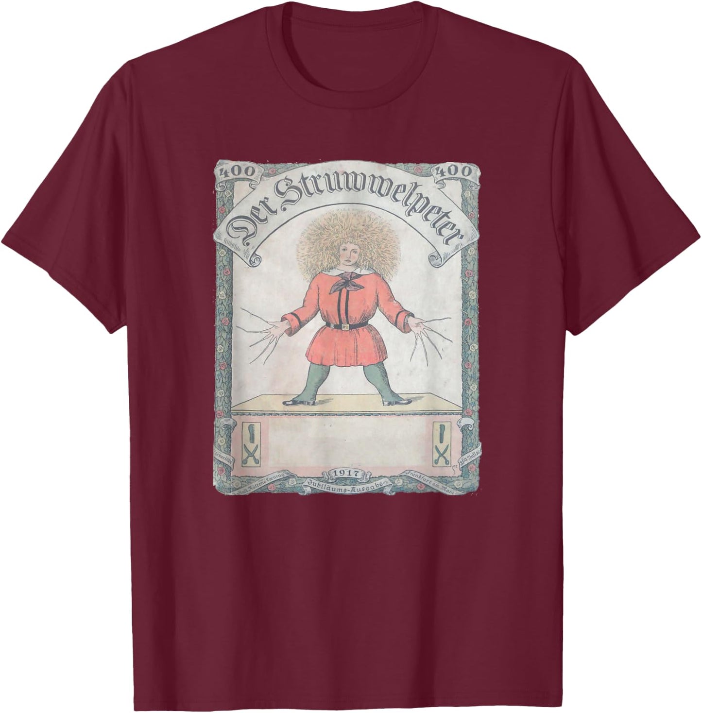 Der Struwwelpeter T-Shirt - T-Shirt | Maroon