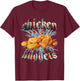 Chicken Nuggets Heavy Metal World Tour Hardcore Music T-Shirt - T-Shirt | Maroon