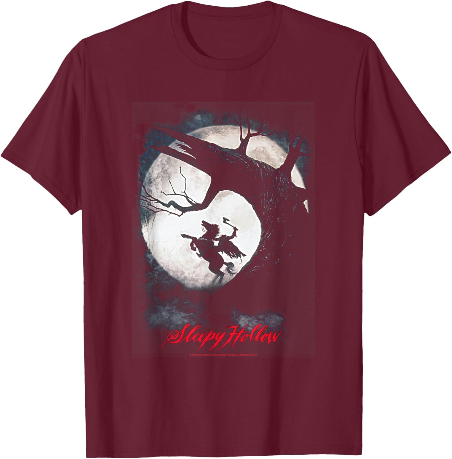 Sleepy Hollow Poster T-Shirt - T-Shirt | Maroon