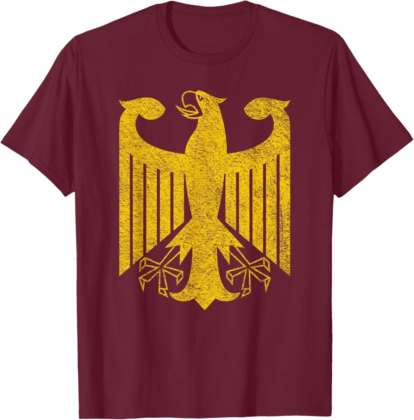 German Flag Germany Eagle Coat of Arms T-Shirt - T-Shirt | Maroon