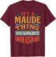 Maude Name T-Shirt - T-Shirt | Maroon