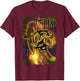 Lion Zodiac Sign Lion Birthday July August T-Shirt - T-Shirt | Maroon