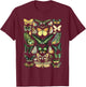 Vintage Inspired Butterfly Chart T-Shirt - T-Shirt | Maroon