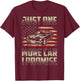 Just One More Car I Promise American Flag For Car Lovers Kids Men T-Shirt - T-Shirt | Maroon