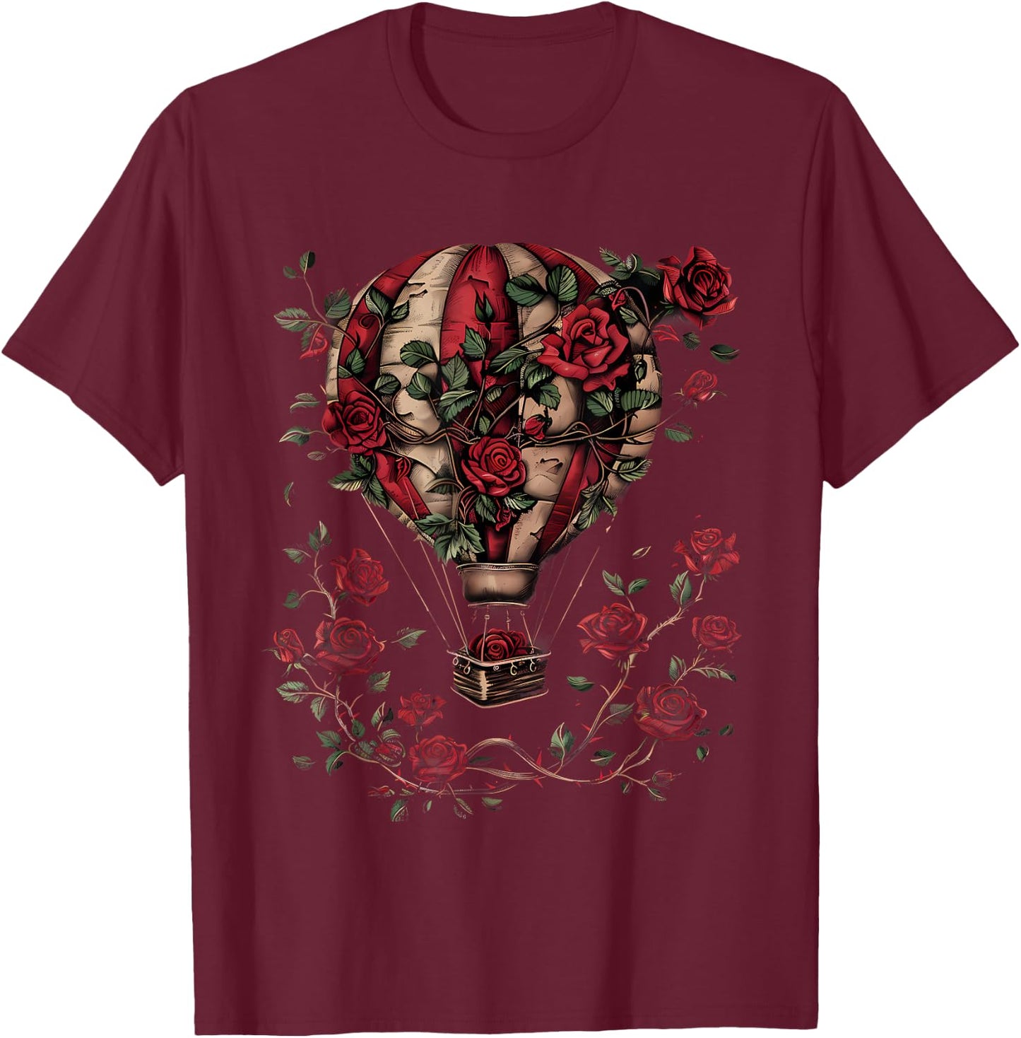 Hot Air Balloon Ride Festival Hot Air Ballooning T-Shirt - T-Shirt | Maroon
