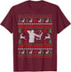 Christmas Gifts For Hunters Bow Hunting Ugly Christmas T-Shirt - T-Shirt | Maroon