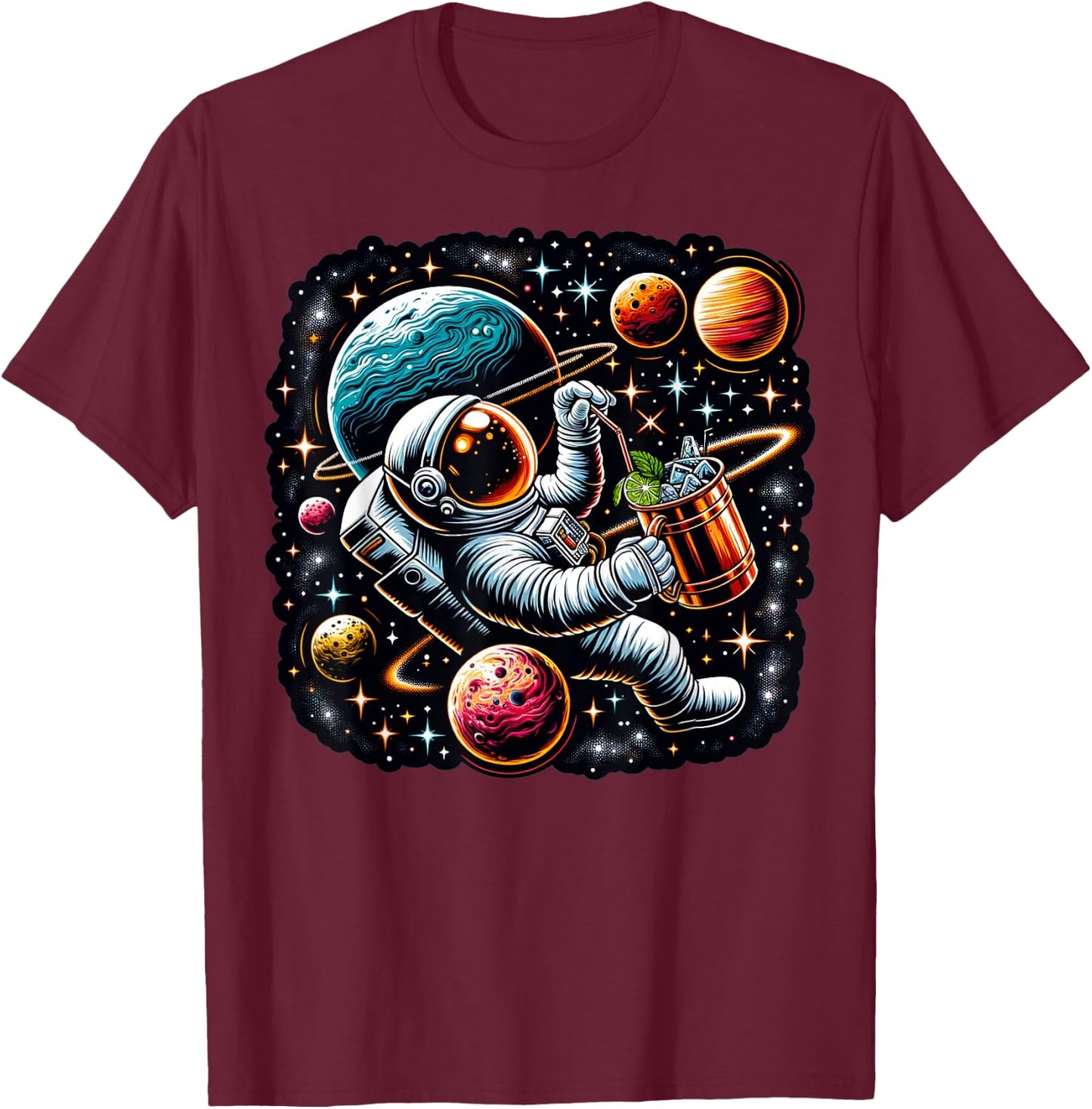 Men and Women Moscow Mule T-Shirt - T-Shirt | Maroon