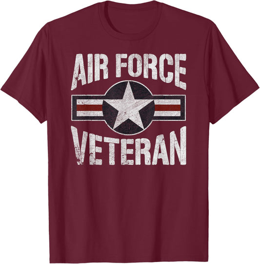 USAF Veteran - US Air Force Veteran Shirts Women T-Shirt - T-Shirt | Maroon