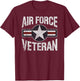 USAF Veteran - US Air Force Veteran Shirts Women T-Shirt - T-Shirt | Maroon
