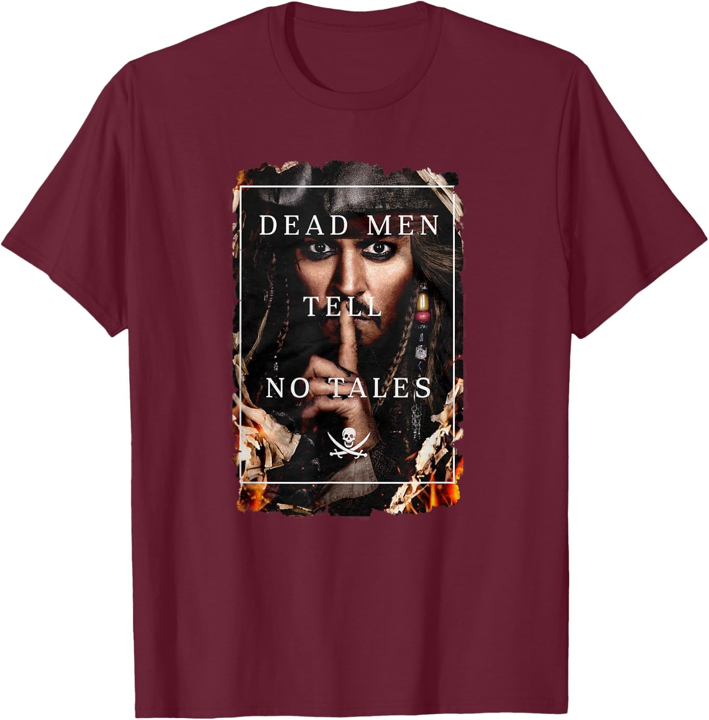 Disney - Dead Men Tell No Tales T-Shirt - T-Shirt | Maroon