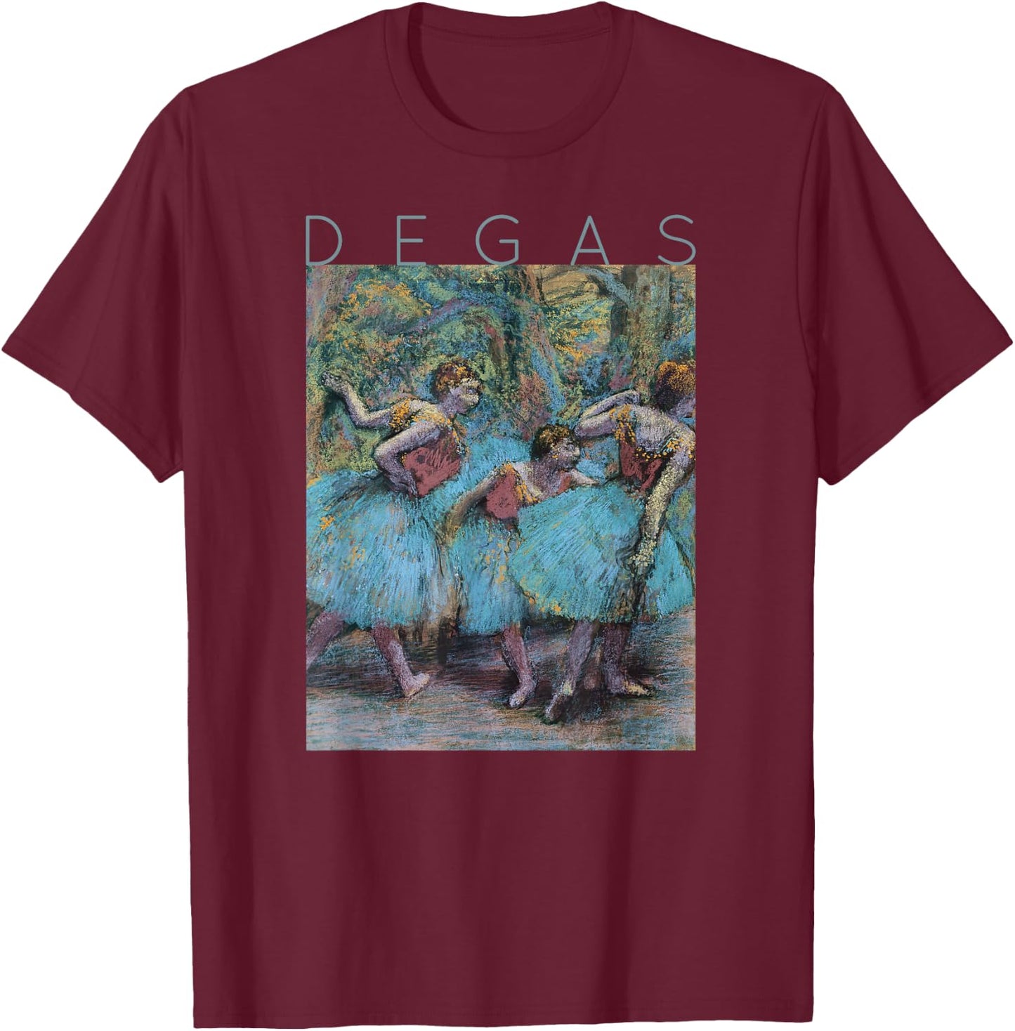 Edgar Degas Dancer for Artist and Ballerina T-Shirt - T-Shirt | Maroon