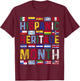 Hispanic Heritage Month Vintage Latino Countries Flags T-Shirt - T-Shirt | Maroon