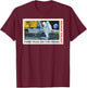 Retro Apollo 11 50th Anniversary Moon Landing T-Shirt - T-Shirt | Maroon