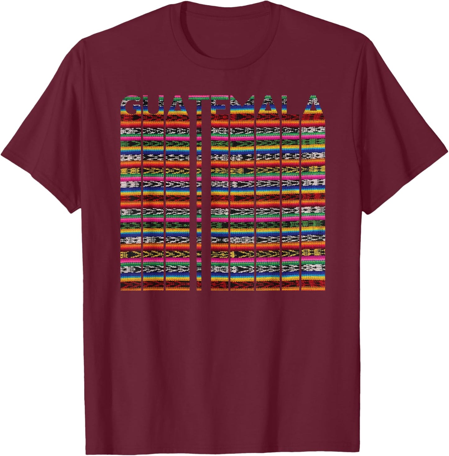 Guatemala Chapin Quetzal Antigua Tikal Tradicional Maya 502 T-Shirt - T-Shirt | Maroon