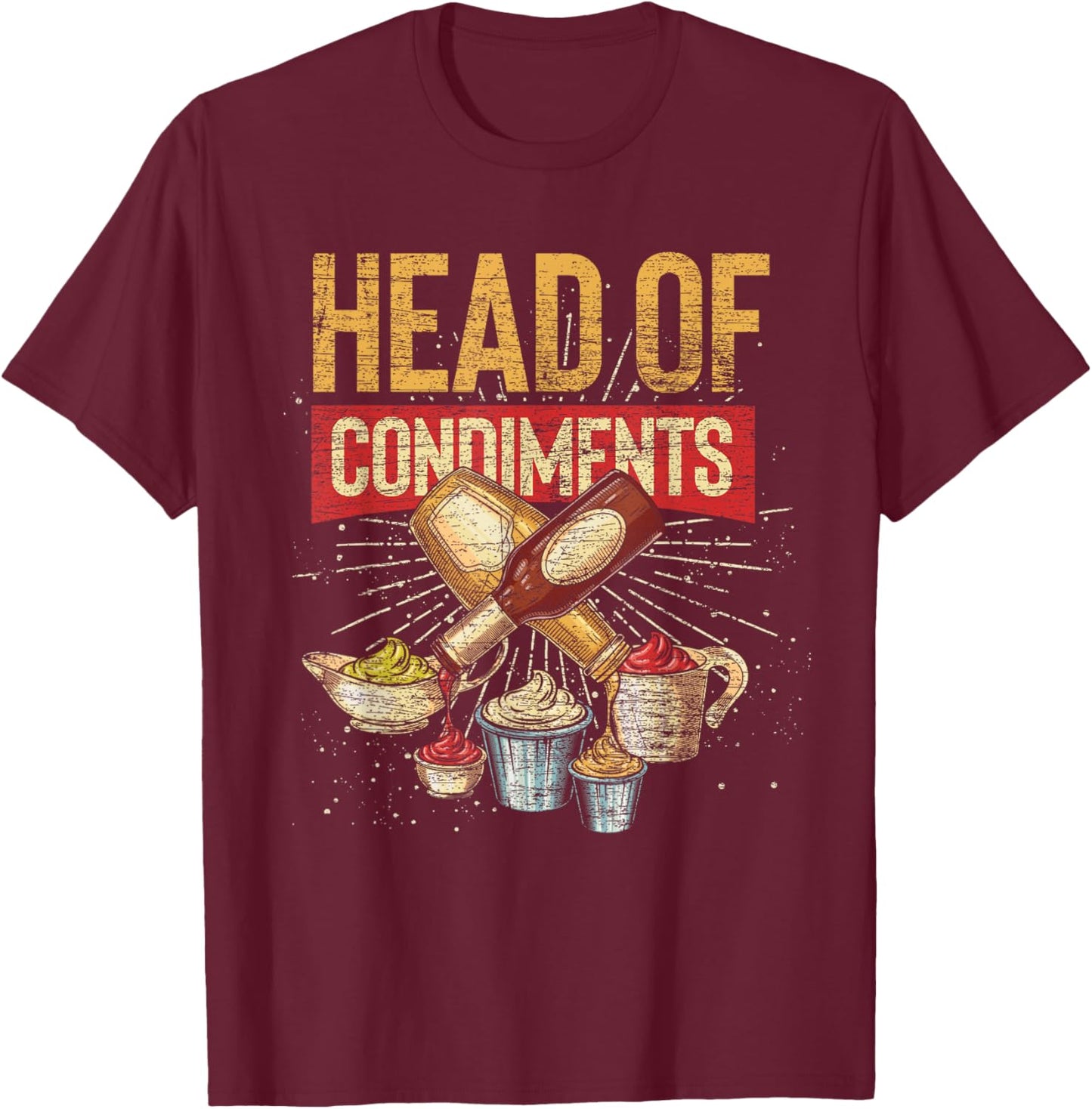 Master of Spices BBQ T-Shirt - T-Shirt | Maroon