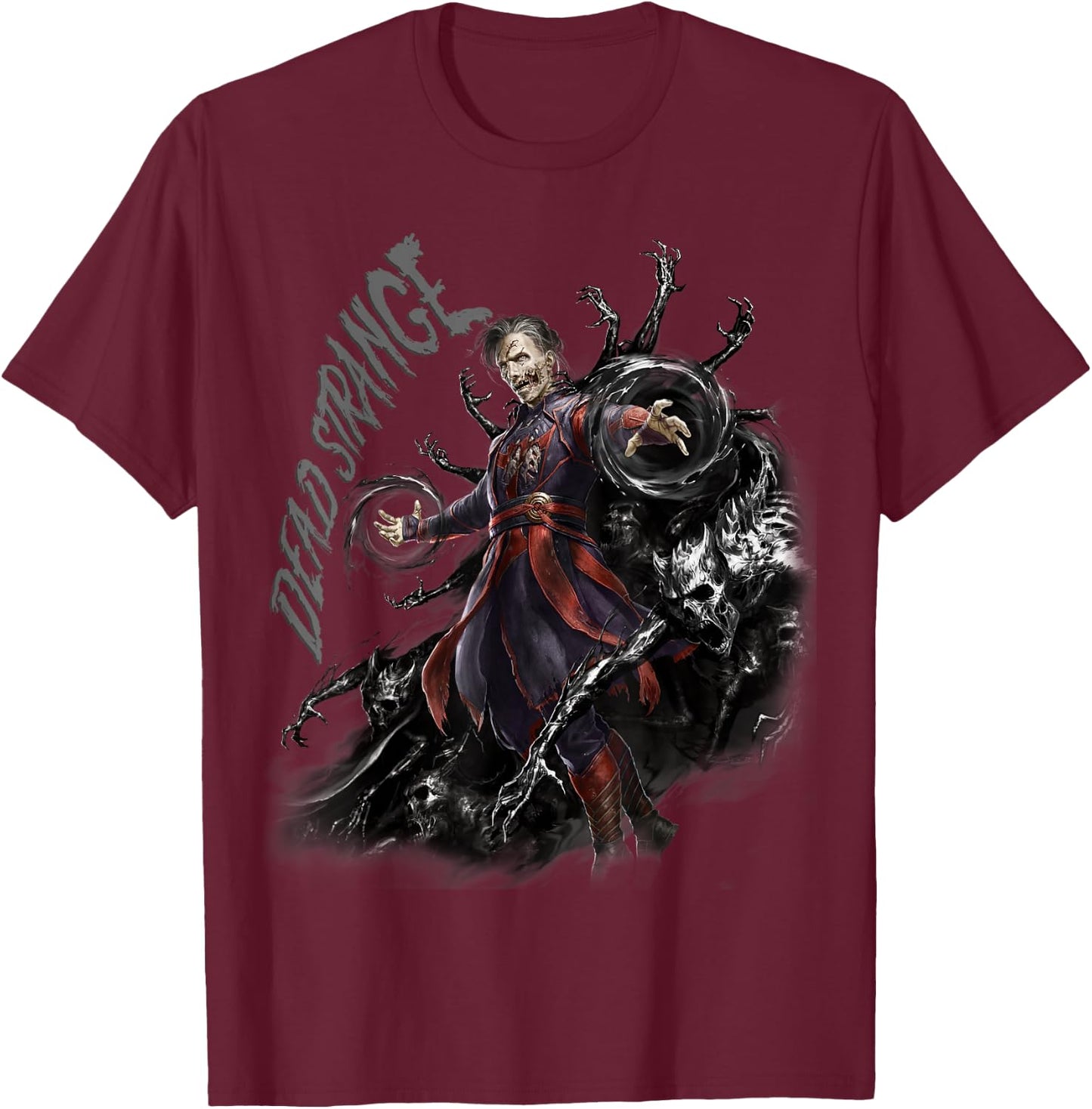 Marvel Doctor Strange Multiverse of Madness the Dead Strange T-Shirt - T-Shirt | Maroon