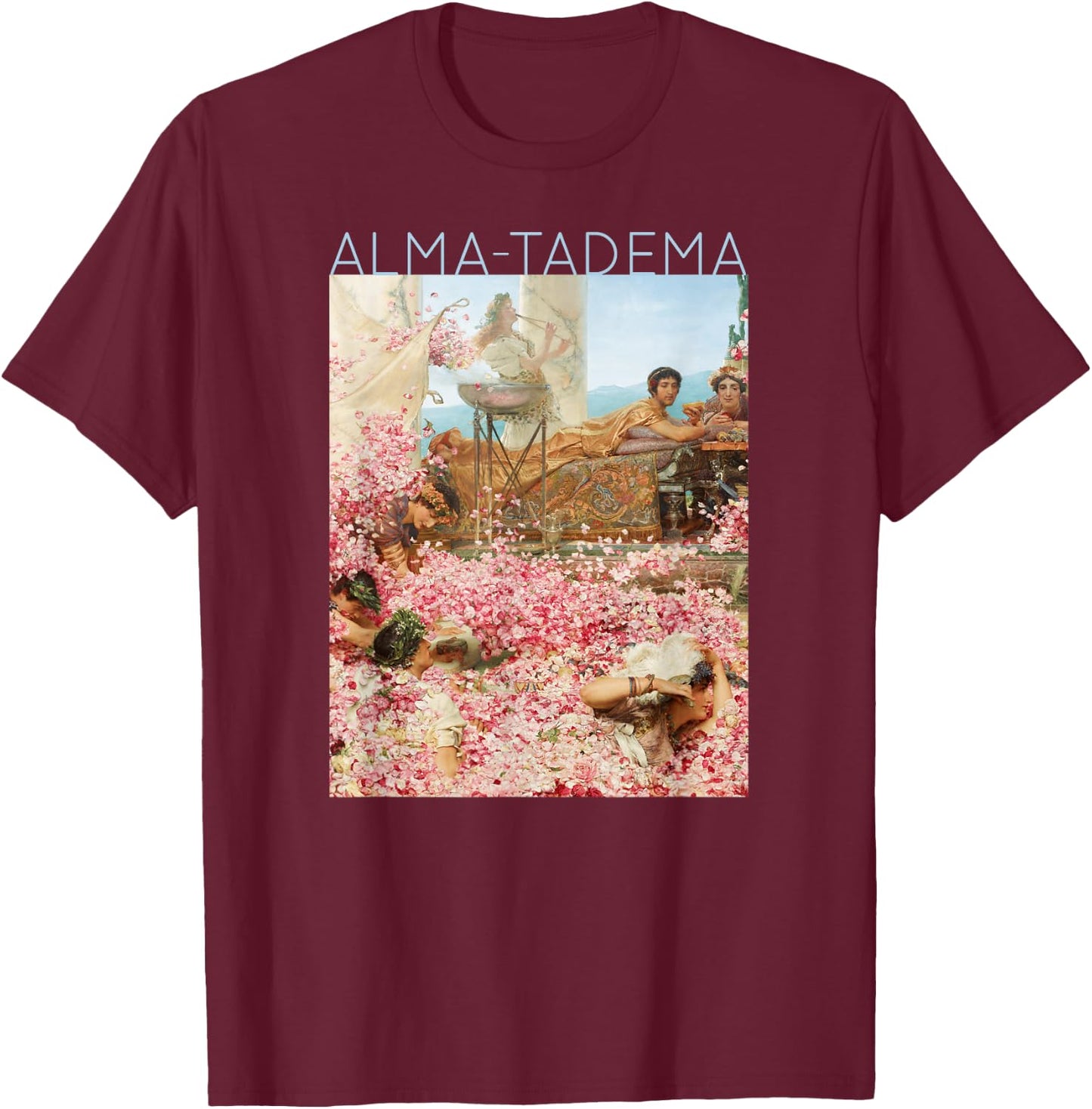Lawrence Alma-Tadema The Roses of Heliogabalus #2 - Spring T-Shirt - T-Shirt | Maroon