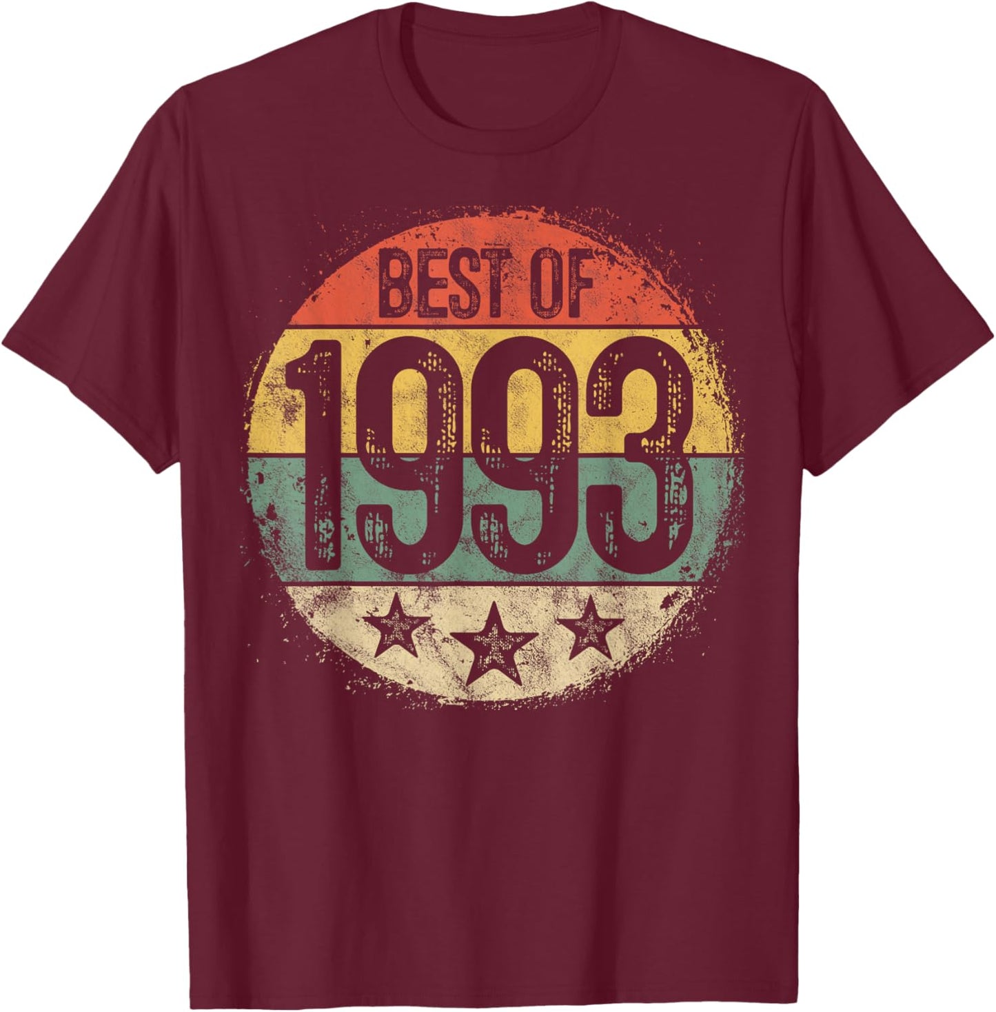 Best Of 1993 32nd Birthday Gifts Women 32 Year Old T-Shirt - T-Shirt | Maroon