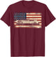 Freight Diesel Train Driver Trainspotting Locomotive T-Shirt - T-Shirt | Maroon