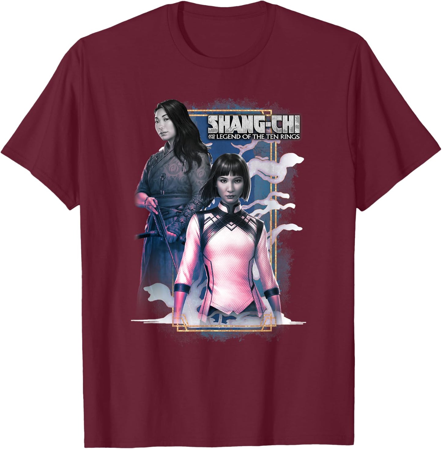 Marvel Shang-Chi Girl Team Poster T-Shirt - T-Shirt | Maroon