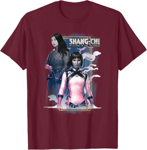 Marvel Shang-Chi Girl Team Poster T-Shirt - T-Shirt | Maroon