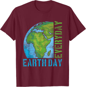 Everyday Earth Day T-Shirt - T-Shirt | Maroon