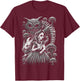 Alice In Wonderland Cheshire Cat Murderland Malice Rabbit T-Shirt - T-Shirt | Maroon